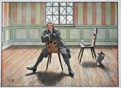 1750年秋、クストリンアンデアオーデルに監禁 作： Carl Röchling